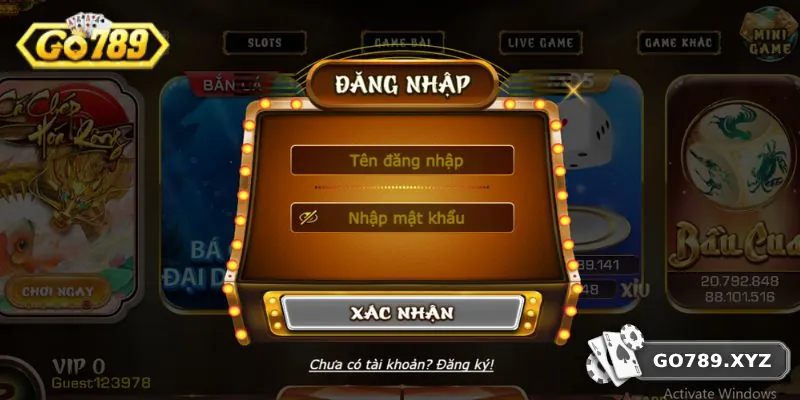 Thành viên cần đạt chuẩn điều kiện đăng nhập GO789